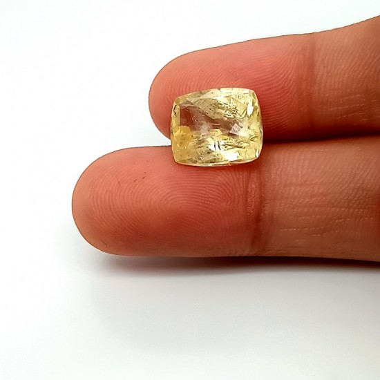 Yellow Sapphire (Pukhraj) 8.56 Ct Best Quality Yellow Sapphire (Pukhraj) 8.56 Ct Best Quality